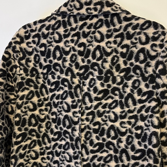 Boiled Wool Leopard Print Coat - Esprit EDC - Picture 5 of 6